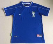 Retro Brazil Away Blue Soccer Jerseys 1998/99