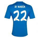 13-14 Real Madrid #22 Di Maria Away Blue Soccer Jersey Shirt