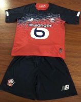 Children Lille OSC Home Soccer Suits 2019/20 Shirt and Shorts