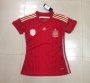 2014 Spain Home Red Women's Jersey Shirt