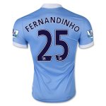 Manchester City Home Soccer Jersey 2015-16 FERNANDINHO #25