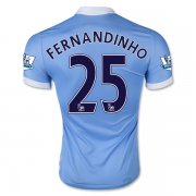 Manchester City Home Soccer Jersey 2015-16 FERNANDINHO #25