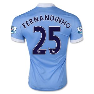 Manchester City Home Soccer Jersey 2015-16 FERNANDINHO #25