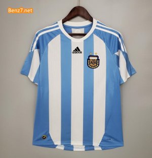 Retro Argentina Home Soccer Jerseys 2010