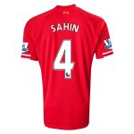 13-14 Liverpool #4 SAHIN Home Red Soccer Shirt