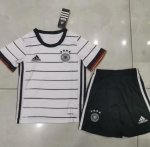 Children Germany Home Soccer Suits 2020 EURO Shirt and Shorts