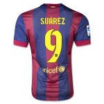 Barcelona 14/15 SUAREZ #9 Home Soccer Jersey