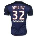 Paris Saint-Germain(PSG) DAVID LUIZ #32 Home Soccer Jersey 2015-16