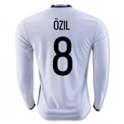 Germany Home Soccer Jersey 2016 OZIL #8 LS