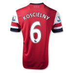 13/14 Arsenal #6 Koscielny Home Red Soccer Jersey Shirt