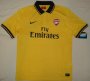 13-14 Arsenal Away Yellow Jersey Whole Kit(Shirt+Short+Socks)