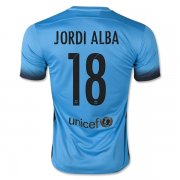 Barcelona Third Soccer Jersey 2015-16 JORDI ALBA #18