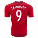 Chile Home Soccer Jersey 2016 Zamorano 9