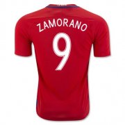 Chile Home Soccer Jersey 2016 Zamorano 9