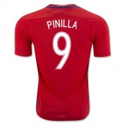 Chile Home Soccer Jersey 2016 Pinilla 9