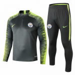 2018-19 Manchester City Tracksuits Green and Pants