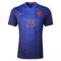 Netherlands 2014/15 Away Soccer Shirt #23 VAN DER VAART