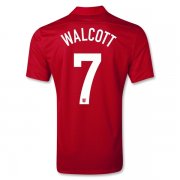 2013 England #7 WALCOTT Away Red Jersey Shirt