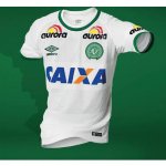 Associação Chapecoense de Futebol Away Soccer Jersey 16/17 White