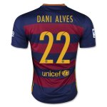 Barcelona Home Soccer Jersey 2015-16 DANI ALVES #22