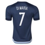 Argentina DI MARIA #7 Away Soccer Jersey 2015/16