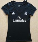 Women Real Madrid Away Soccer Jersey 2018/19 Black