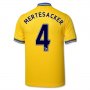 13-14 Arsenal #4 Mertesacker Away Yellow Jersey Shirt