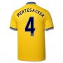 13-14 Arsenal #4 Mertesacker Away Yellow Jersey Shirt