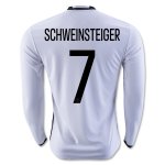 Germany Home Soccer Jersey 2016 SCHWEINSTEIGER #7 LS