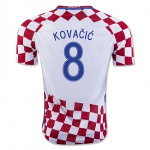 Croatia Home Soccer Jersey 2016 Kovacic 8