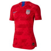 2019 World Cup USA Away Red Women's Jerseys Shirt