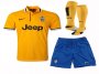 13-14 Juventus Away Yellow Jersey Whole Kit(Shirt+Shorts+Socks)