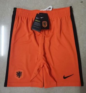 Netherlands Home Orange Soccer Shorts 2020