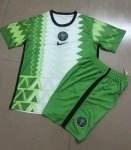 Children Nigeria Home Soccer Suits 2020 Shirt and Shorts