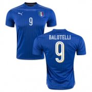 Italy Home Soccer Jersey 2016 9 Balotelli