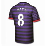 12/13 Arsenal #8 Arteta Away Jersey Shirt Replica