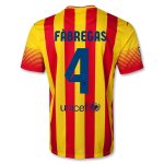 13-14 Barcelona #4 FABREGAS Away Soccer Jersey Shirt
