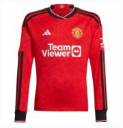 Manchester United Long Sleeve Home Soccer Jerseys 2023/24