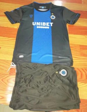 Children Club Brugge KV Home Soccer Suits 2020/21 Shirt and Shorts