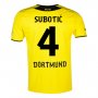 13-14 Borussia Dortmund #4 Subotic Home Jersey Shirt