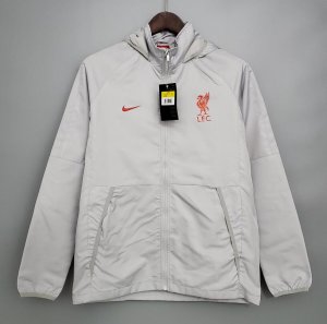 Liverpool Windbreaker Jacket Grey 2021/22