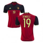 Belgium Home Soccer Jersey 2016 Dembele 19
