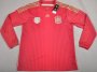 2014 Spain Home Red Long Sleeve Jersey Shirt