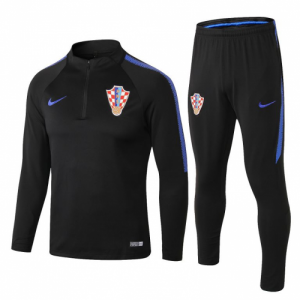 2019 Croatia Black Training Suits