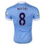 Manchester City Home Soccer Jersey 2015-16 NASRI #8