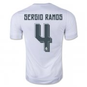 Real Madrid Home Soccer Jersey 2015-16 SERGIO RAMOS #4