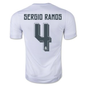 Real Madrid Home Soccer Jersey 2015-16 SERGIO RAMOS #4