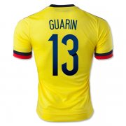 Colombia GUARIN #13 Home Soccer Jersey 2015