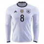 Germany Home Soccer Jersey 2016 OZIL #8 LS
