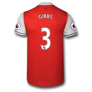 Arsenal Home Soccer Jersey 2016-17 GIBBS 3